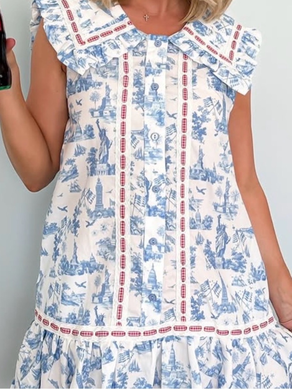 All American Girl toile mini dress - Picture 6 of 6